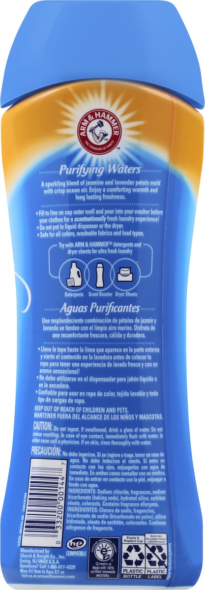 slide 4 of 9, Arm & Hammer Clean Scentsations In-Wash Scent Booster - Purifying Waters, 18 oz, 18 fl oz