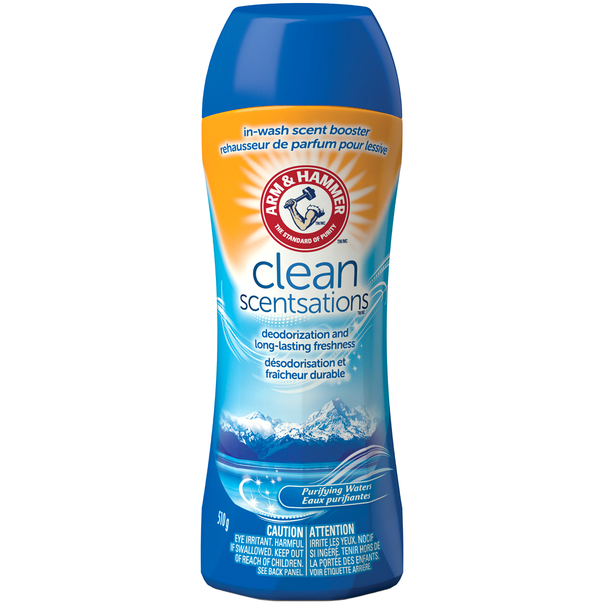 slide 1 of 1, ARM & HAMMER Clean Scentsations Purifying Waters In-wash Scent Booster, 18 oz