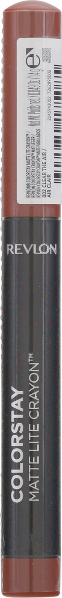 slide 9 of 10, Revlon ColorStay Matte Lite Crayon, Clear The Air, 0.049 oz