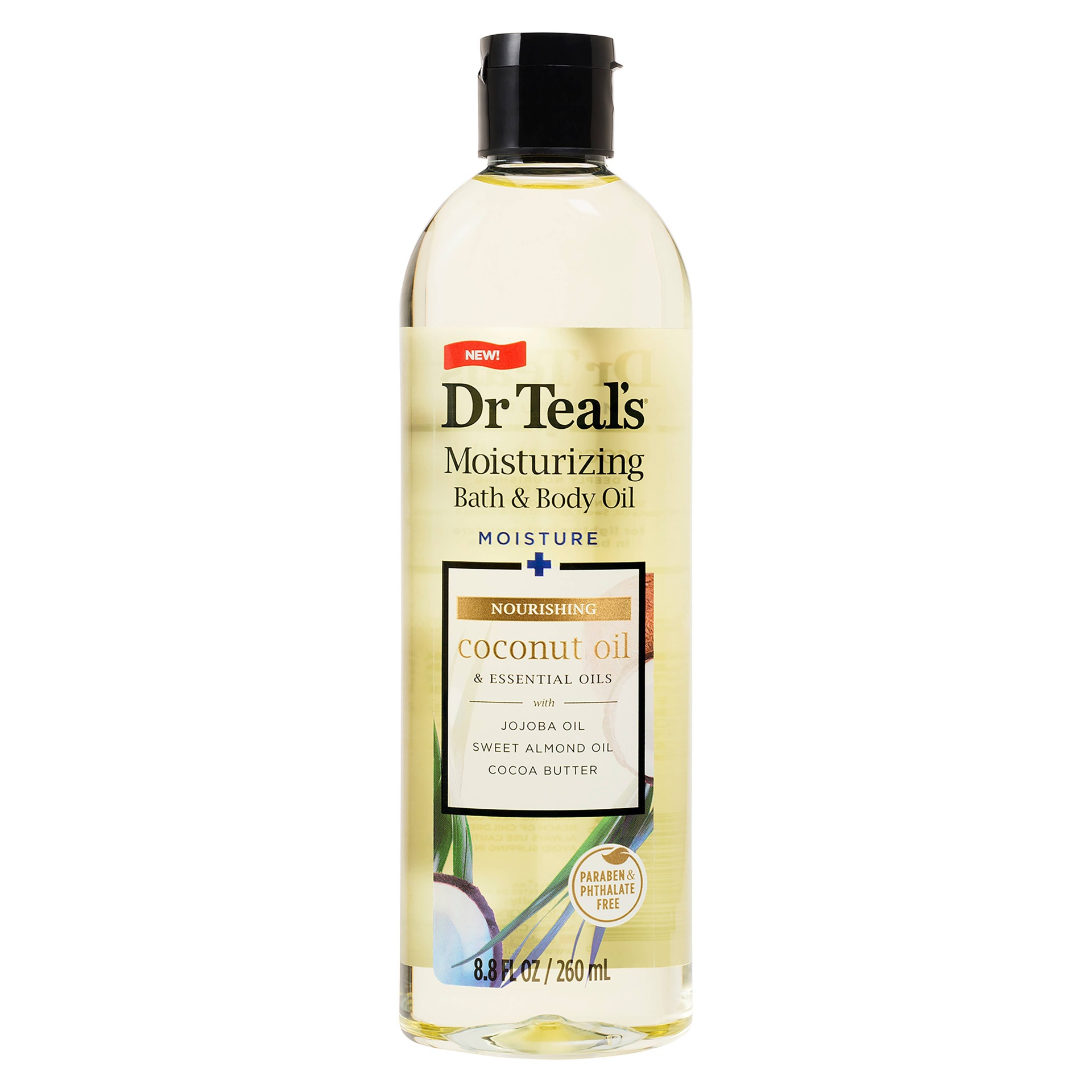 slide 1 of 3, Dr. Teal's Coconut Body Oil, 8.8 oz