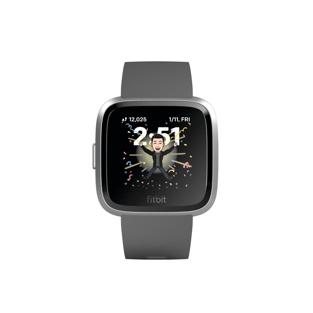 slide 3 of 6, Fitbit Versa Lite Edition Smartwatch - Charcoal, 1 ct