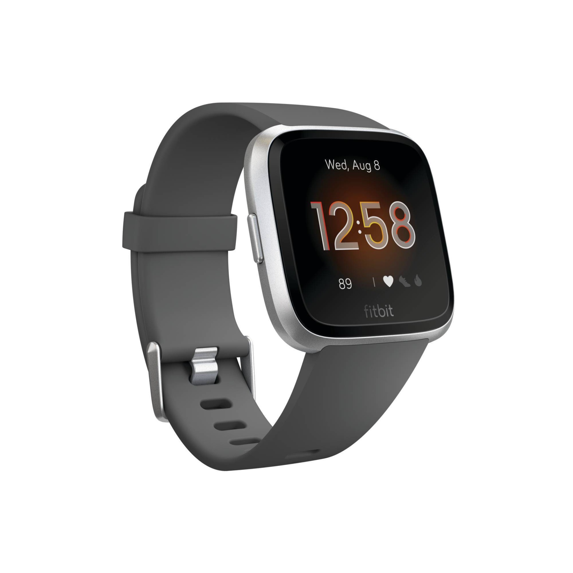 slide 1 of 6, Fitbit Versa Lite Edition Smartwatch - Charcoal, 1 ct