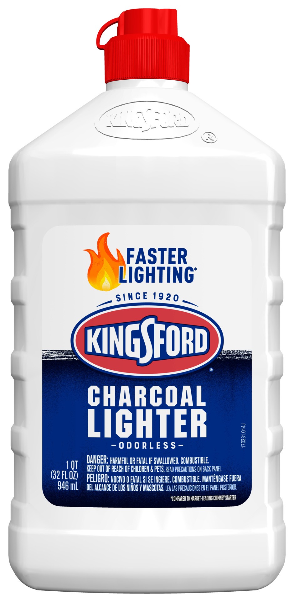 slide 1 of 5, Kingsford Odorless Charcoal Lighter Fluid, 32 oz