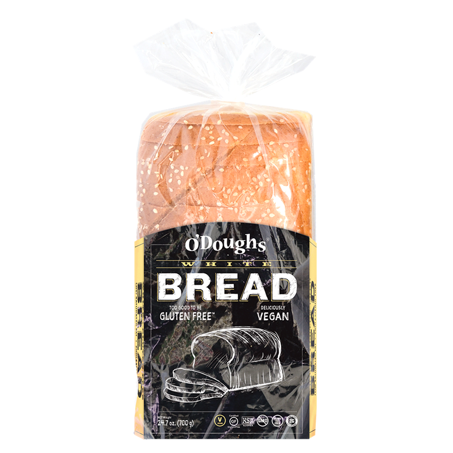 slide 1 of 10, O'Doughs Bread, Vegan, White, 24.7 oz