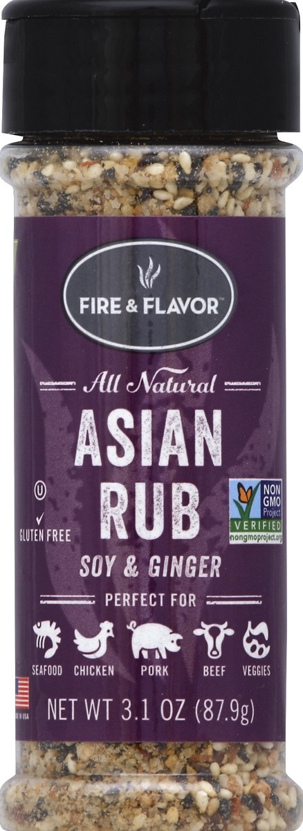 slide 2 of 2, Fire & Flavor Asian Rub, 3.1 oz