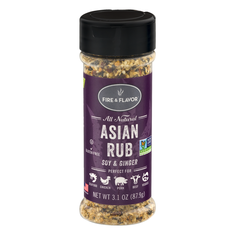 slide 1 of 2, Fire & Flavor Asian Rub, 3.1 oz