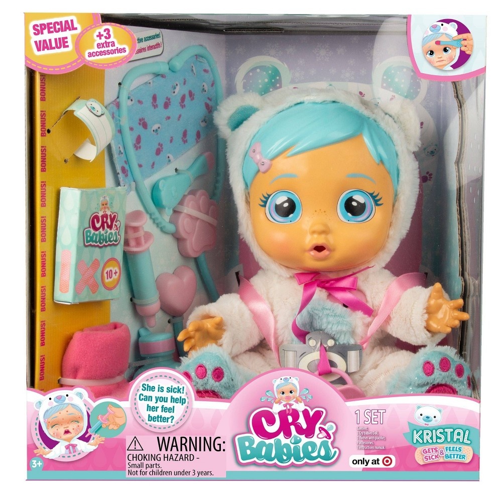slide 2 of 3, Cry Babies Kristal Interactive Baby Doll, 1 ct