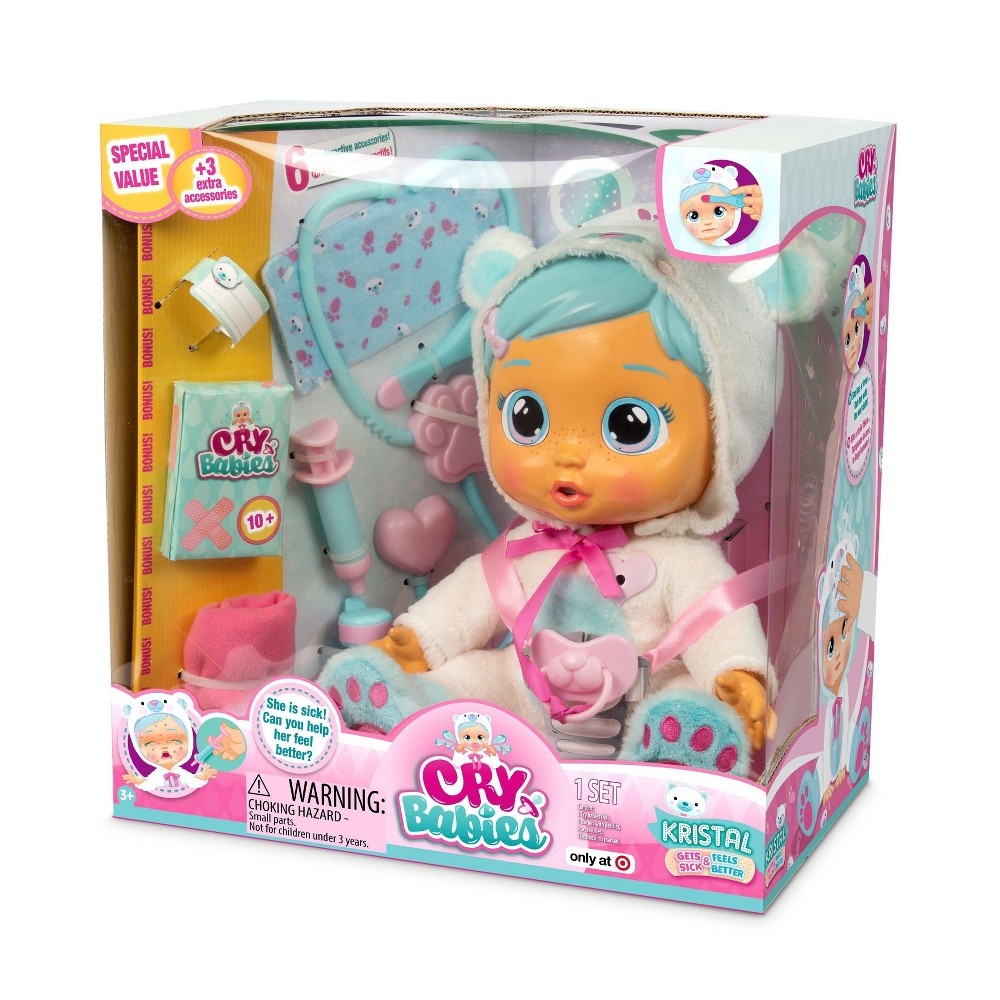 slide 3 of 3, Cry Babies Kristal Interactive Baby Doll, 1 ct
