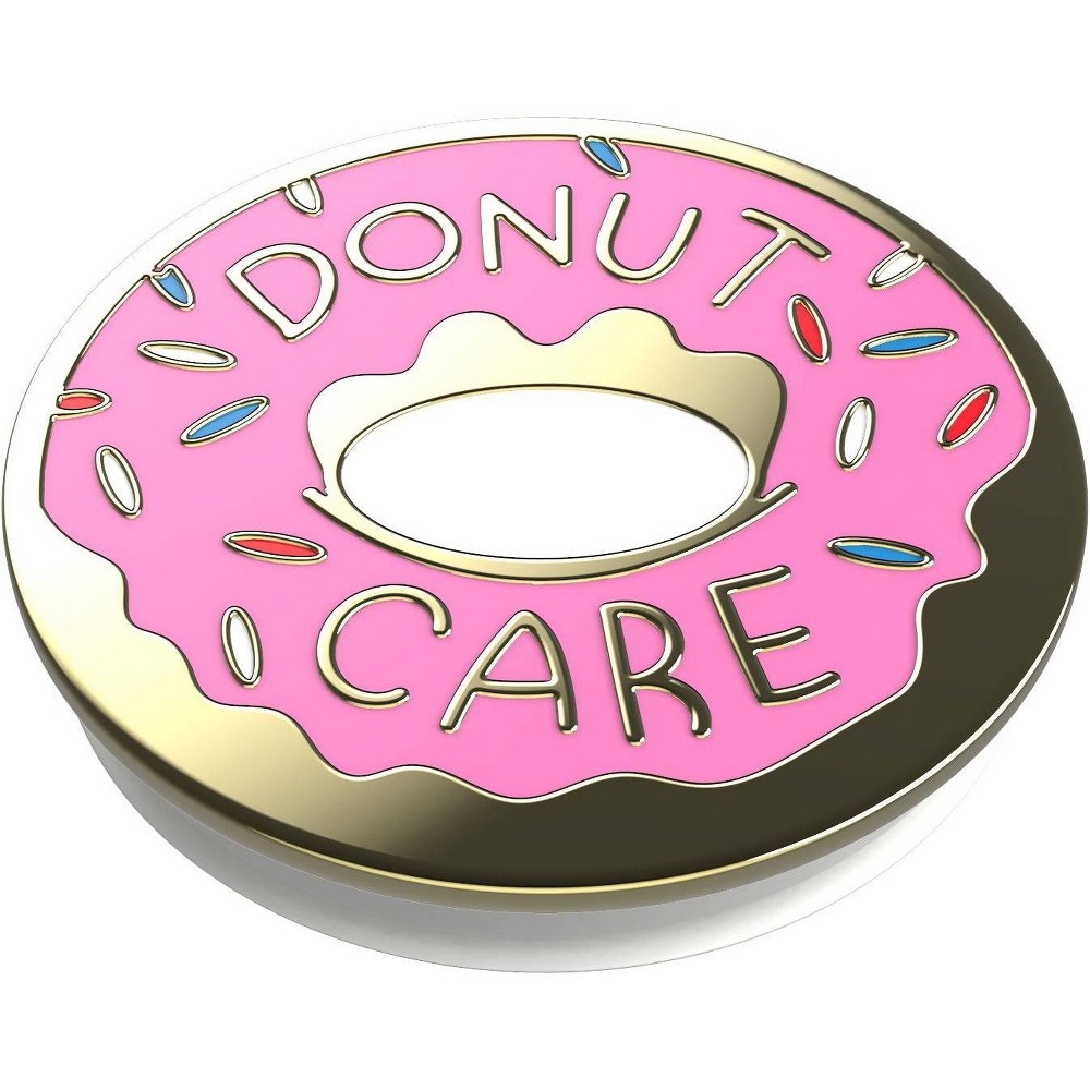 slide 2 of 3, PopSockets Enamel PopGrip Cell Phone Grip & Stand - Donut (Pink), 1 ct