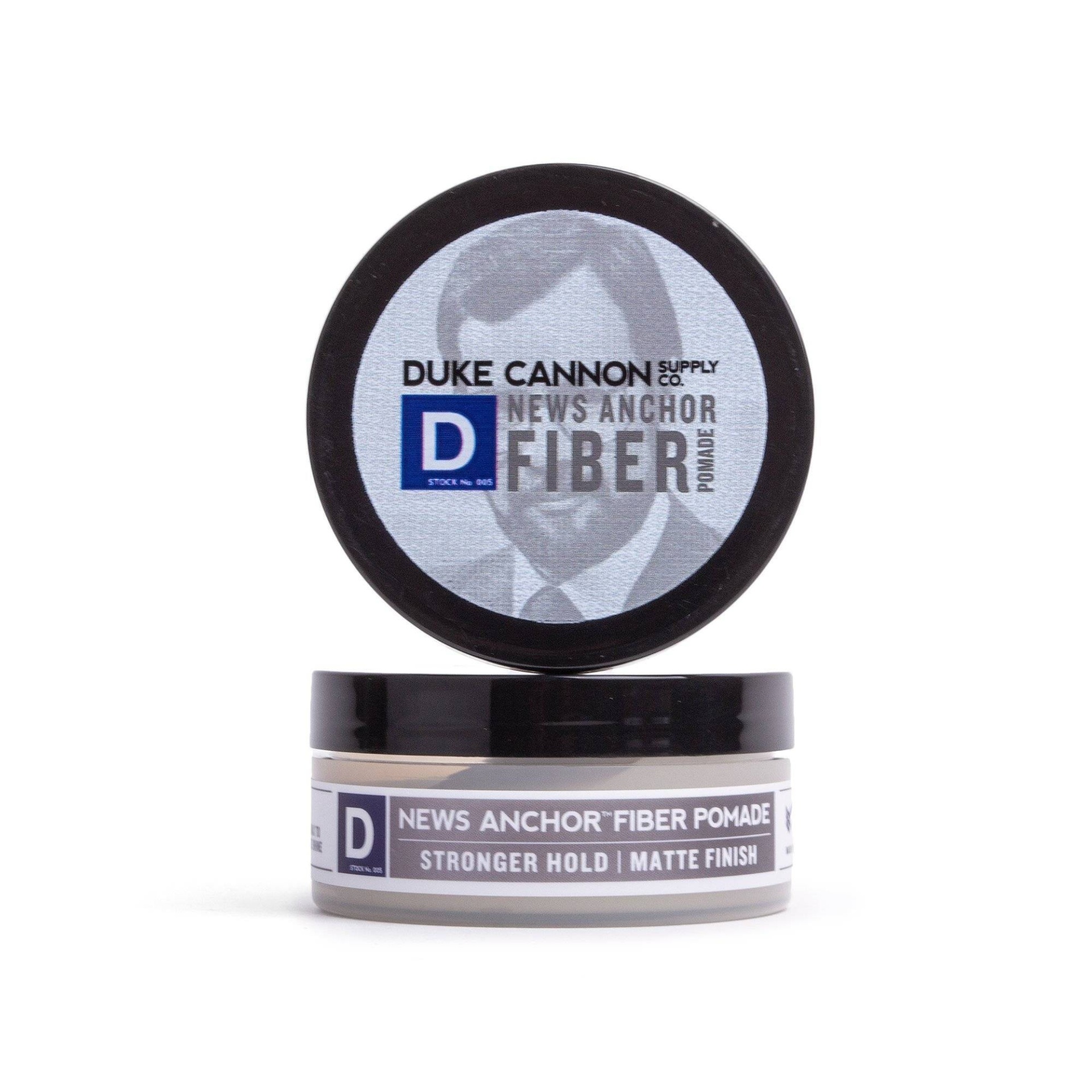 slide 1 of 3, Duke Cannon News Anchor Fiber Pomade Travel Size, 2 oz