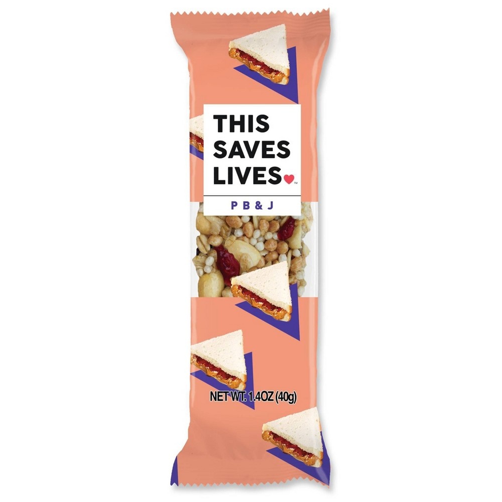 slide 2 of 8, This Bar Saves Lives This Saves Lives Peanut Butter & Jelly Nutritional Bars, 4 ct