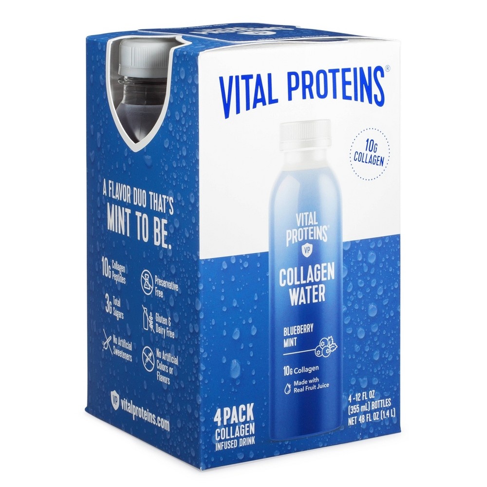 slide 5 of 8, Vital Proteins Blueberry Mint Dietary Supplements, 4 ct