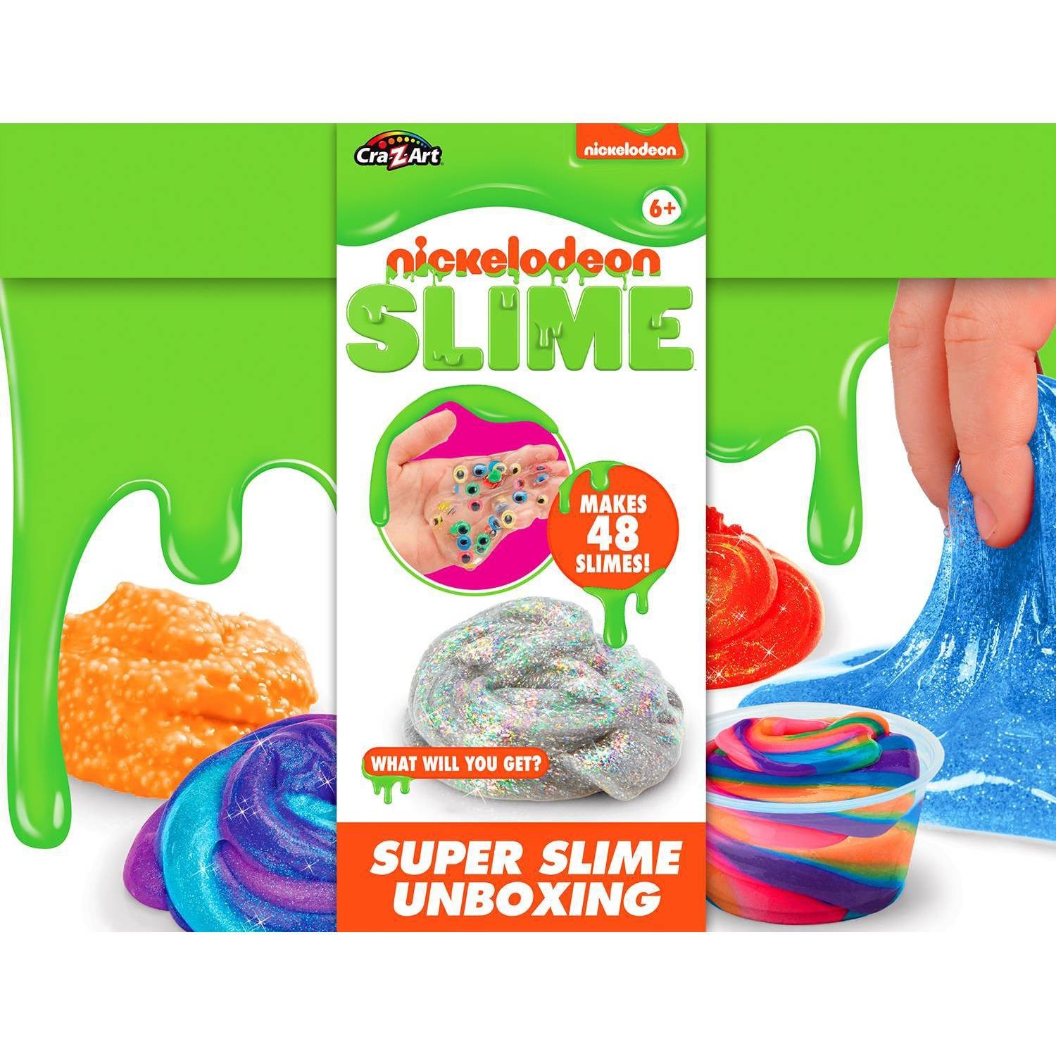 slide 1 of 11, Nickelodeon Super Slime Surprise Unboxing Kit, 1 ct