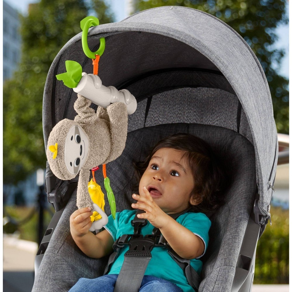 slide 4 of 6, Fisher-Price Slow Much Fun Stroller - Sloth, 1 ct