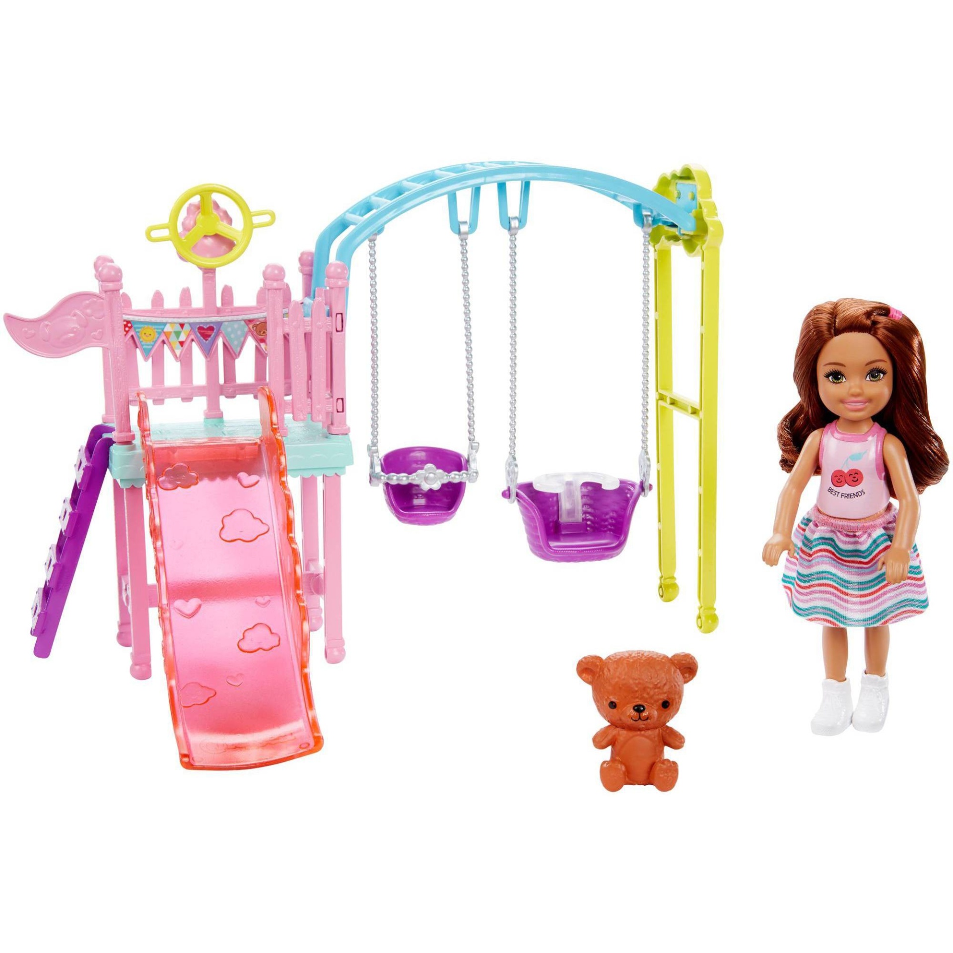 slide 1 of 7, Barbie Club Chelsea Swingset Playset, 1 ct