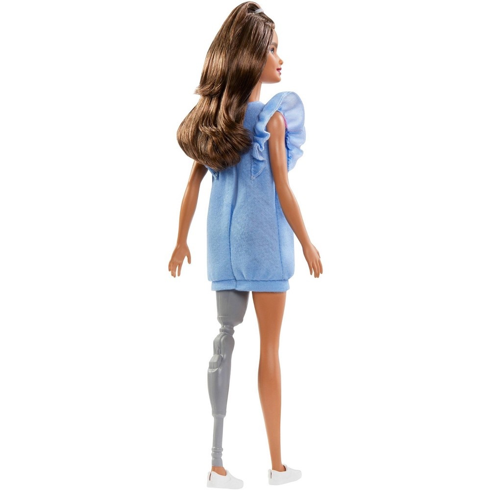 slide 7 of 8, Barbie Fashionistas Doll #121 Brunette Hair and Prosthetic Leg, 1 ct