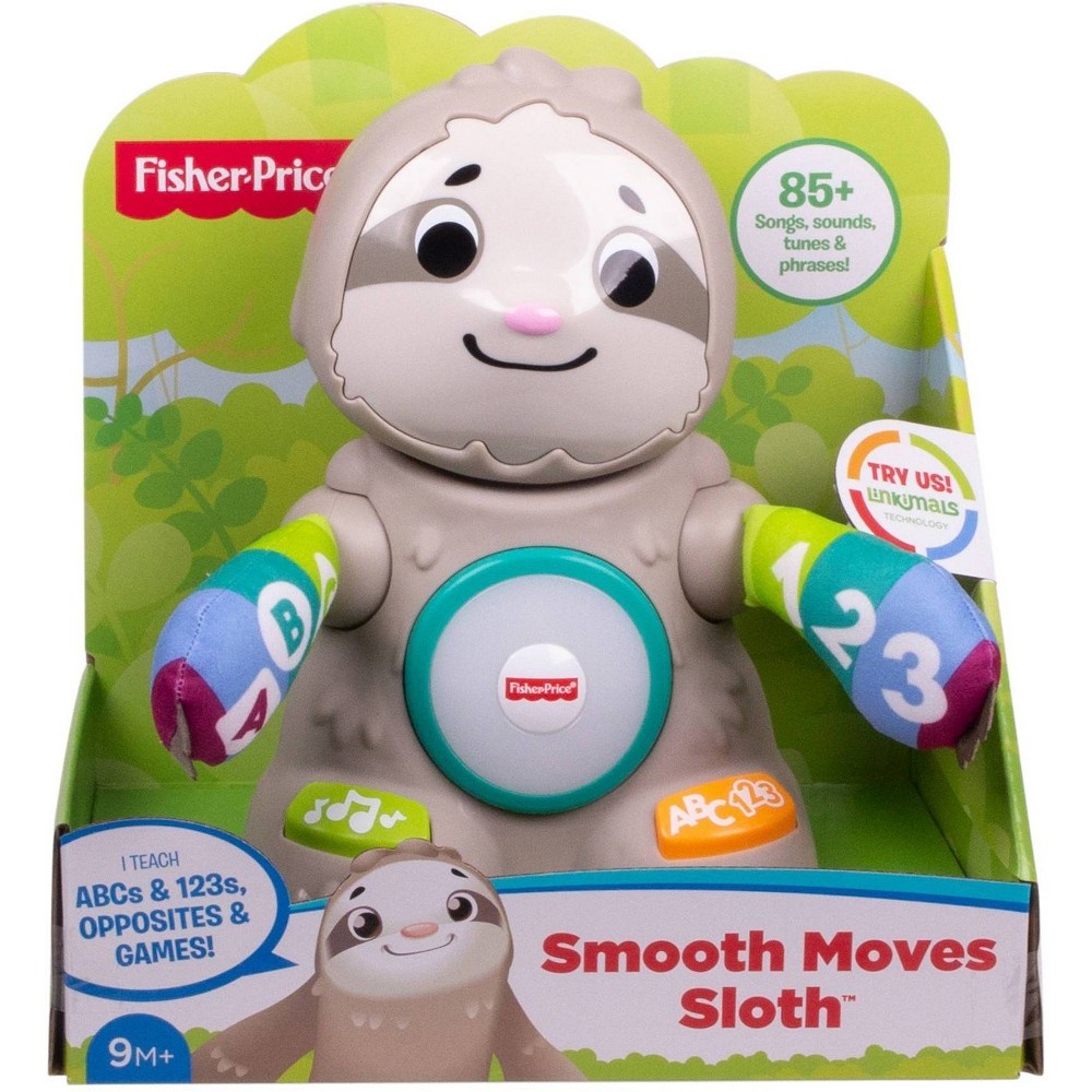 slide 10 of 10, Fisher-Price Linkimals Smooth Moves Sloth, 1 ct