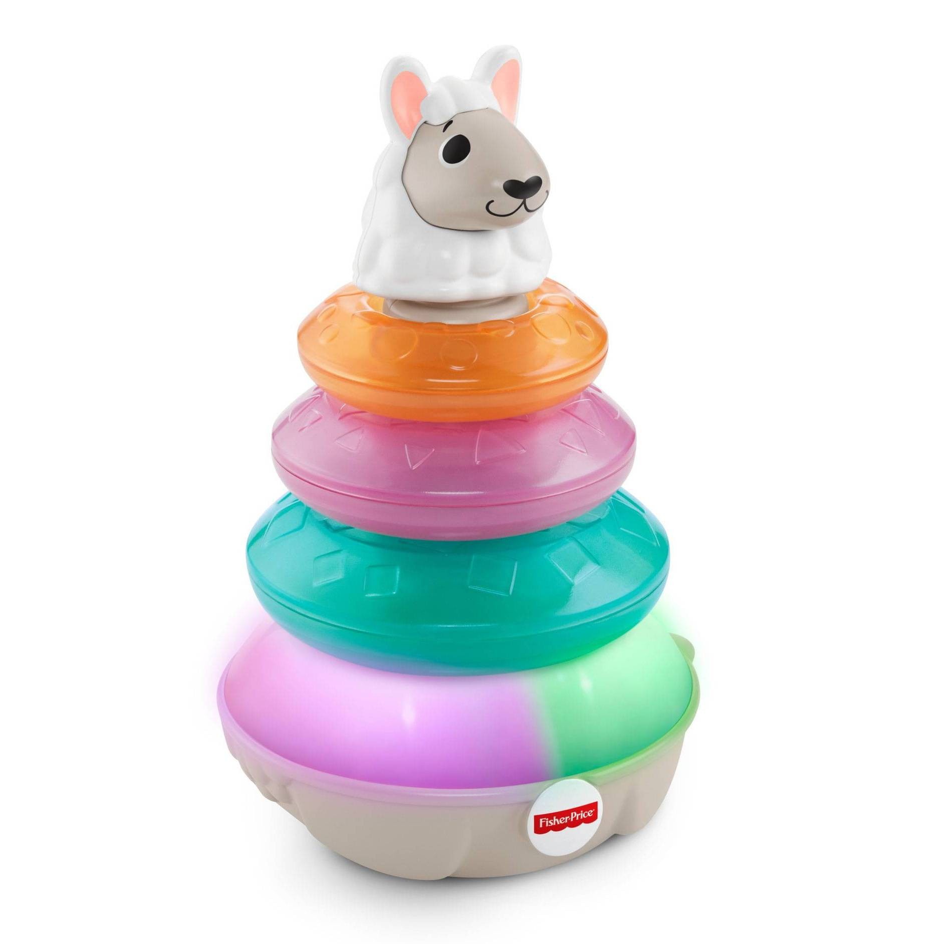 slide 1 of 9, Fisher-Price Linkimals Lights And Colors Llama, 5 ct