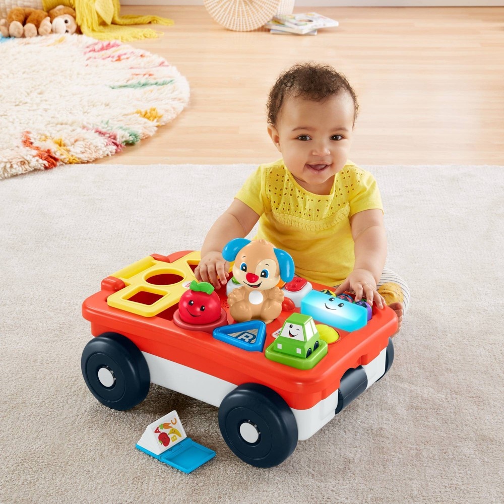 slide 2 of 11, Fisher-Price Laugh And Learn Pull And Play Learning Wagon, 1 ct