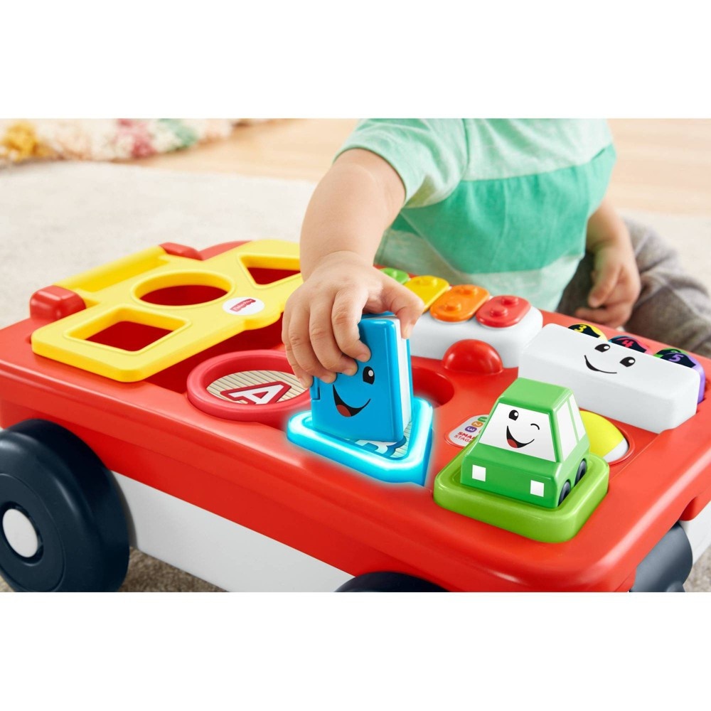 slide 7 of 11, Fisher-Price Laugh And Learn Pull And Play Learning Wagon, 1 ct