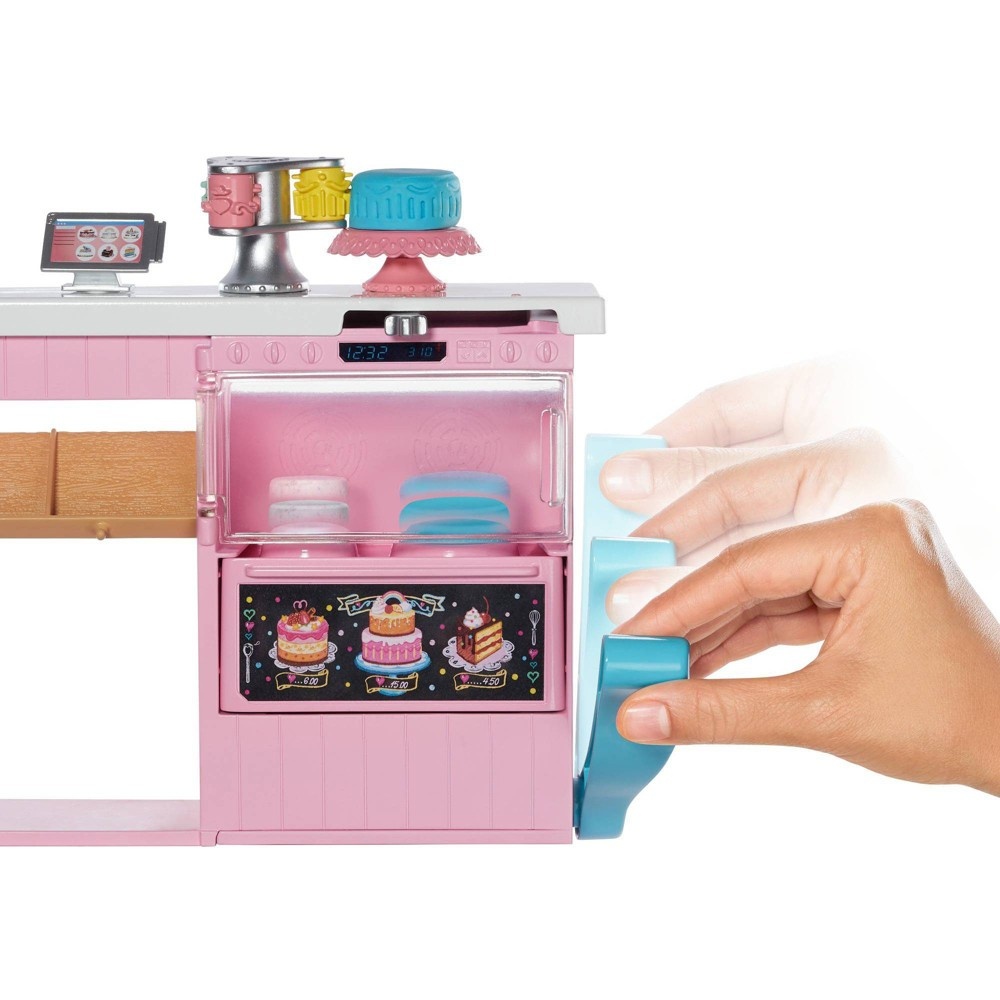 Amazon.com: Barbie Bakery Chef Doll & Playset, Toy Oven with 'Timer' Sound,  Rising Desserts, Color-Change & Cooking Accessories : Toys & Games
