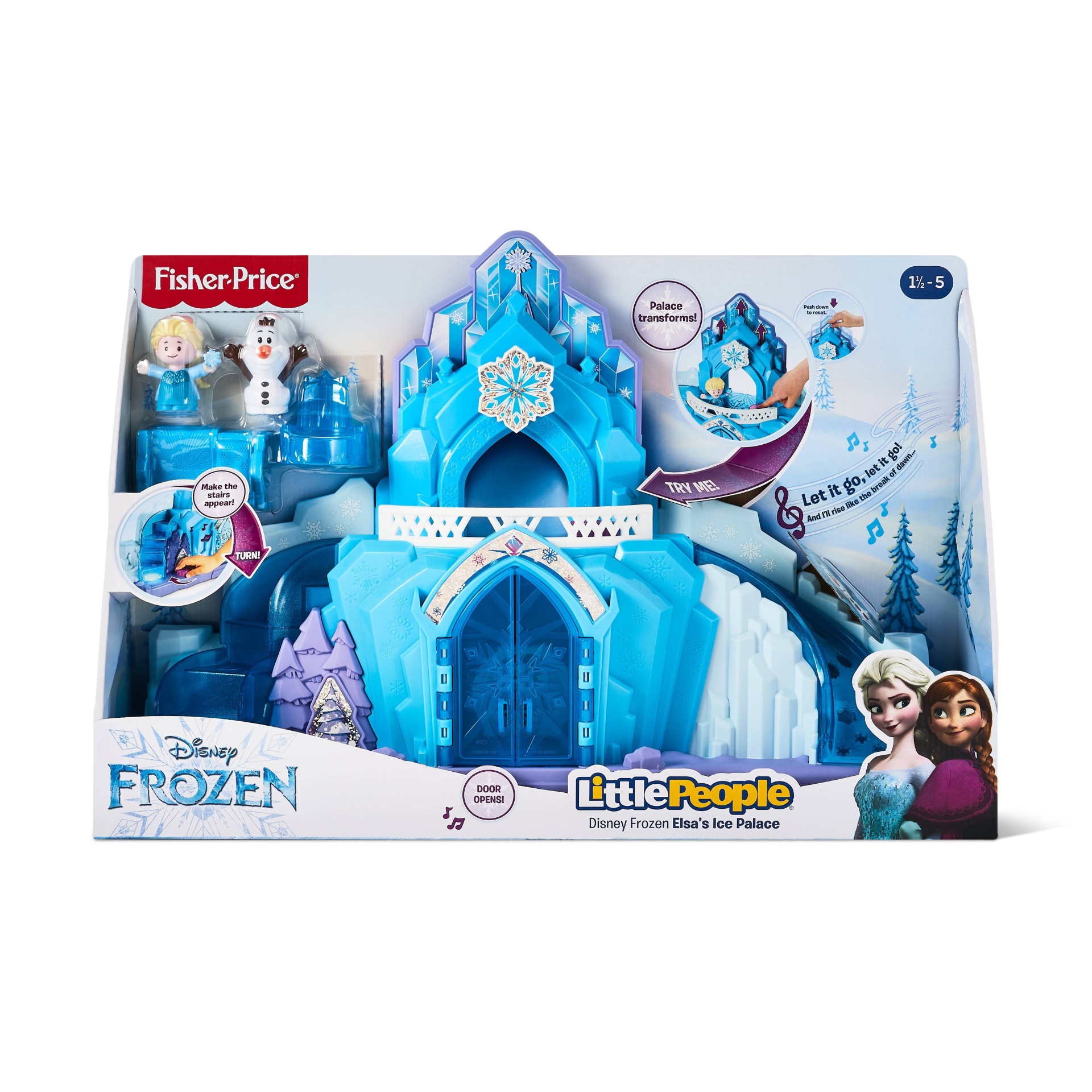 slide 1 of 7, Fisher-Price Little People Disney Frozen Elsa's Ice Palace, 1 ct