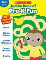 Jumbo Book of Pre-K Fun Workbook by Scholastic