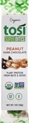 Tosi SuperBites Organic Peanut Dark Chocolate Plant Protein 1 oz