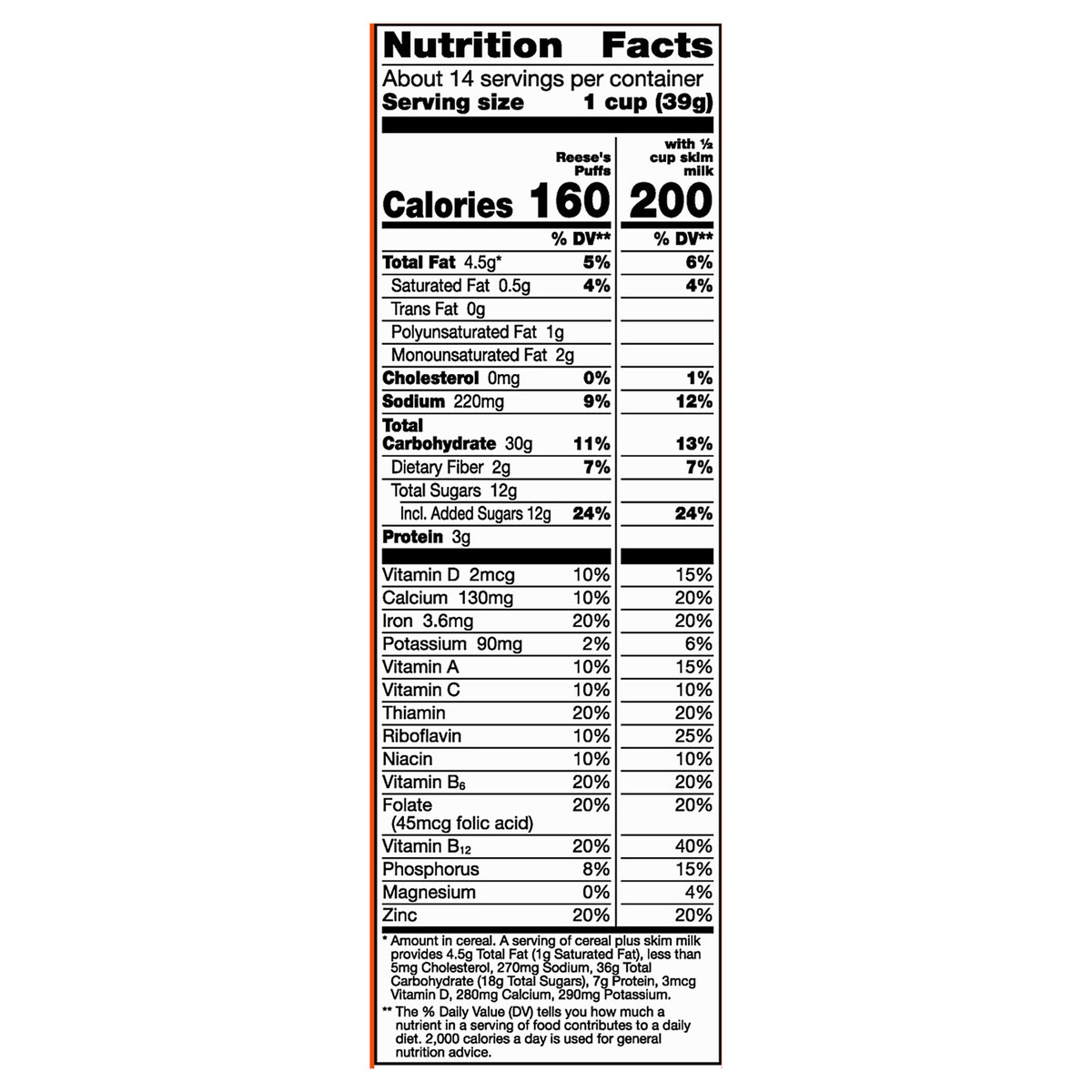 slide 6 of 11, Reese's Puffs REESE''S PUFFS Chocolatey Peanut Butter Cereal, Kid Breakfast Cereal, Family Size, 19.7 oz, 19.7 oz