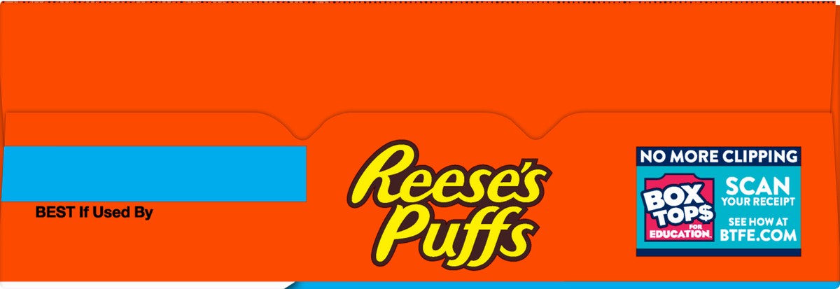 slide 11 of 11, Reese's Puffs REESE''S PUFFS Chocolatey Peanut Butter Cereal, Kid Breakfast Cereal, Family Size, 19.7 oz, 19.7 oz