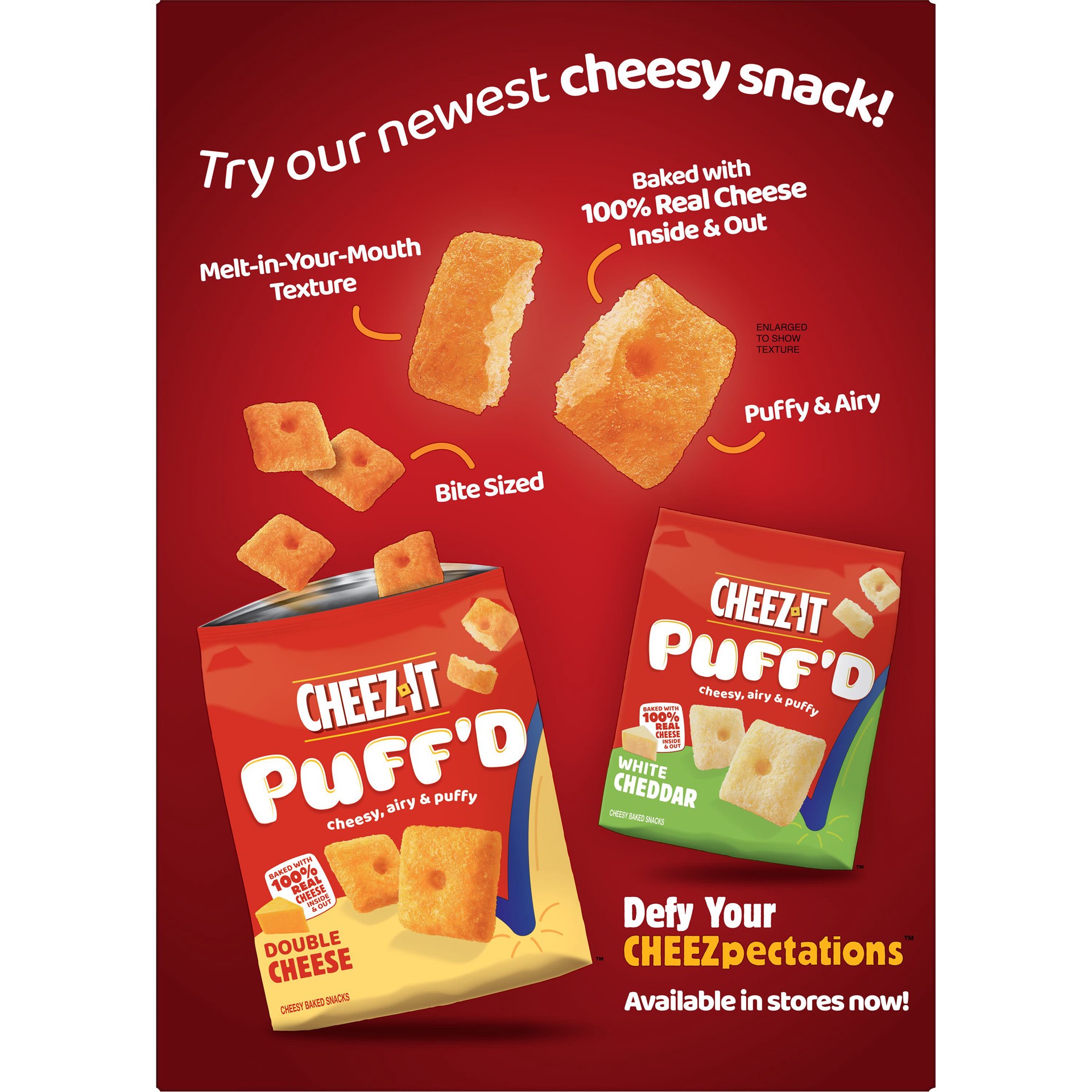 slide 2 of 5, Cheez-It Grooves Crunchy Cheese Crackers, Snack Crackers, Lunch Snacks, Family Size, Sharp White Cheddar, 17oz Box, 1 Box, 17 oz