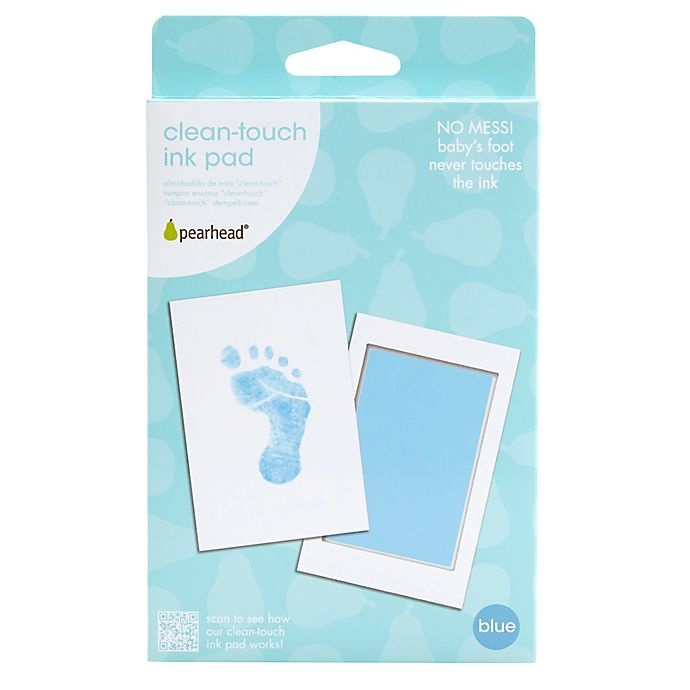 slide 5 of 5, Pearhead Clean-Touch Blue Ink Pad, 1 ct