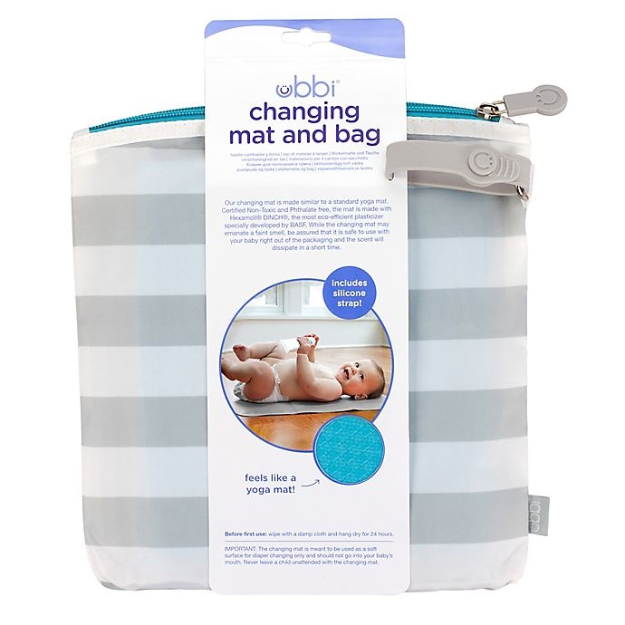 slide 7 of 9, Ubbi World On the Go Diaper Changing Mat and Storage Bag - Blue, 1 ct
