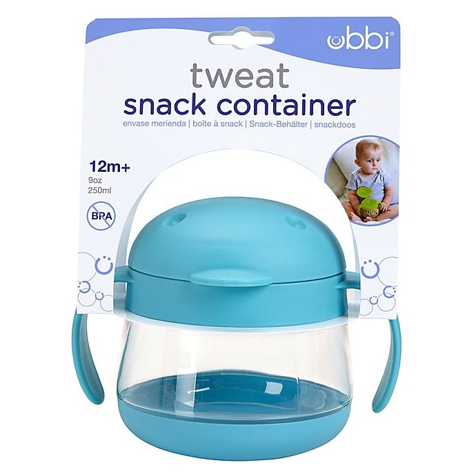 slide 5 of 8, Ubbi World Tweat Snack Container - Robin's Egg Blue, 1 ct