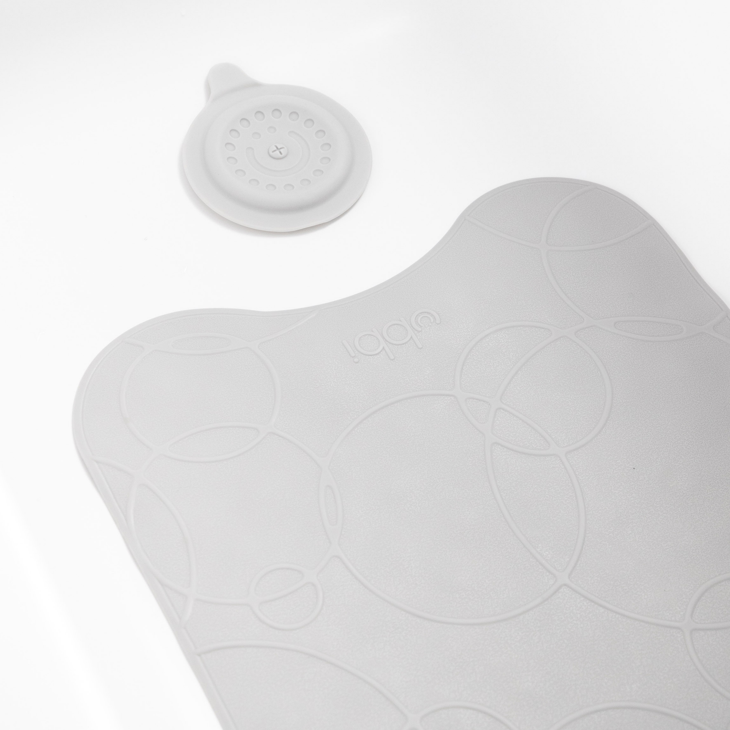 slide 4 of 5, Ubbi Cushioned Tub Mat - Grey, 1 ct