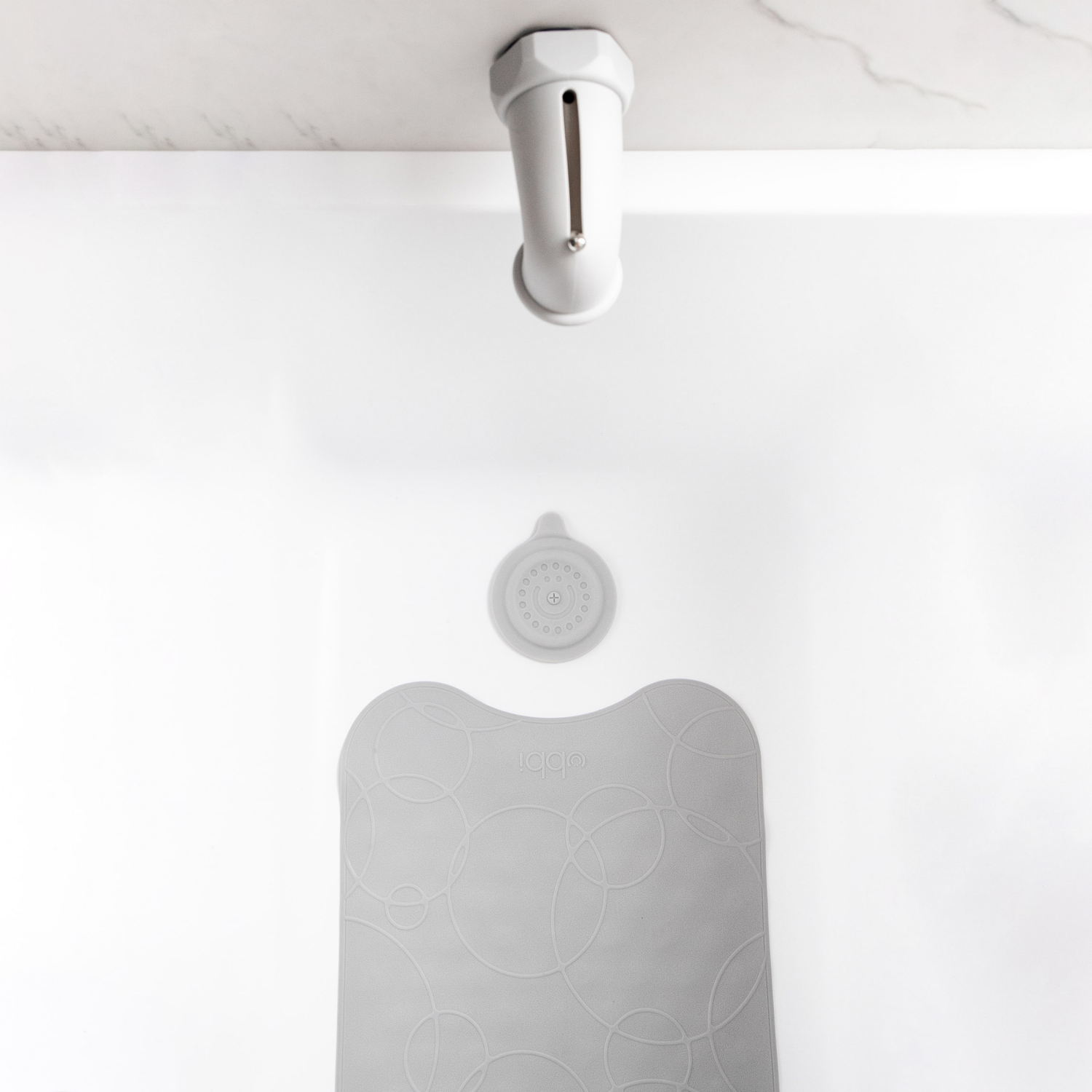 slide 5 of 5, Ubbi Cushioned Tub Mat - Grey, 1 ct