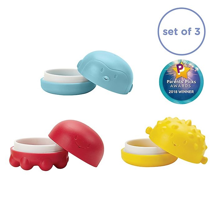 slide 7 of 7, Ubbi World Squeeze Bath Toys, 3 ct