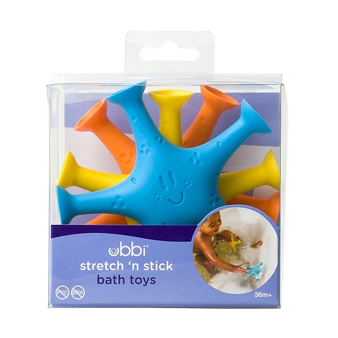 slide 3 of 6, Ubbi World Starfish Suction Bath Toys, 3 ct