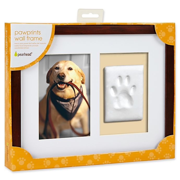 slide 5 of 5, Pearhead Paw Prints Shadowbox Frame Kit - Distressed White, 1 ct