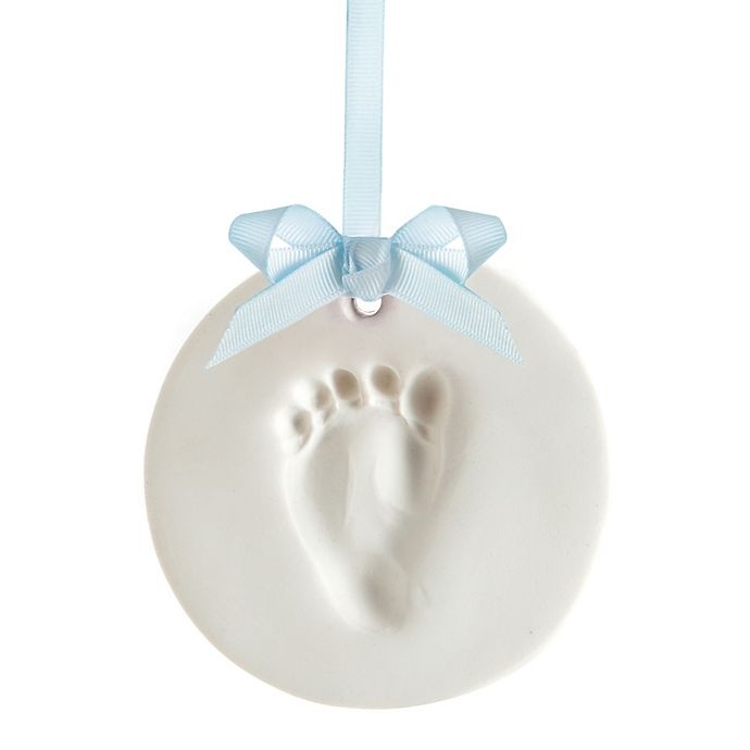 slide 3 of 4, Pearhead Babyprint Baby Keepsake Ornament Kit - White, 6 in x 6 in