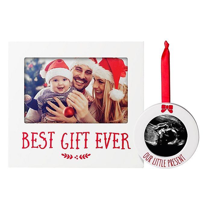 slide 1 of 6, Pearhead First Christmas Frame and Ornament Set, 2 ct