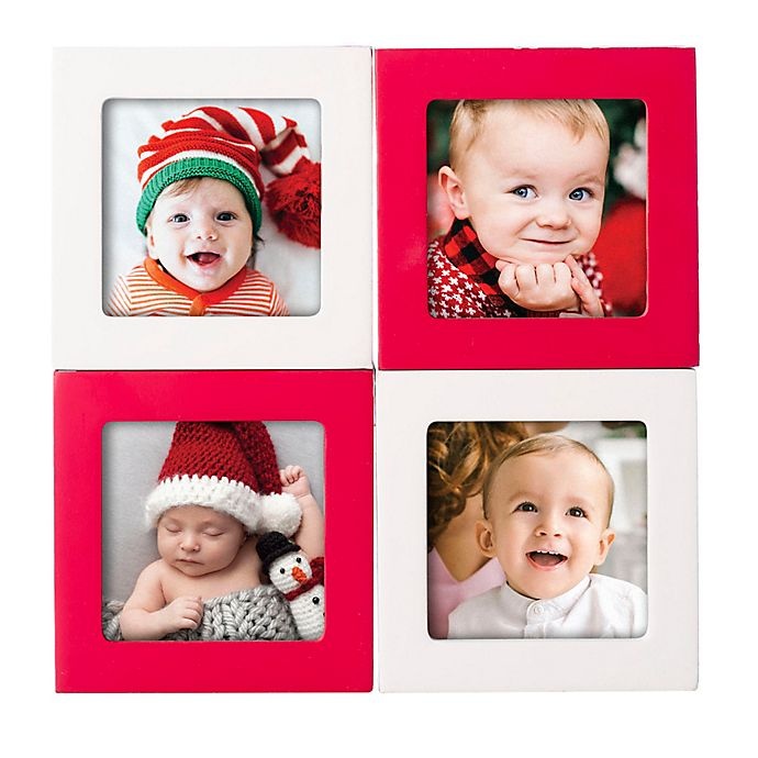 slide 5 of 6, Pearhead Holiday Photo Blocks, 4 ct