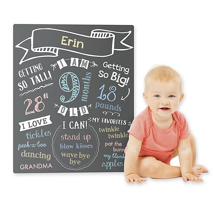 slide 4 of 5, Pearhead Baby's Monthly Chalkboard, 1 ct