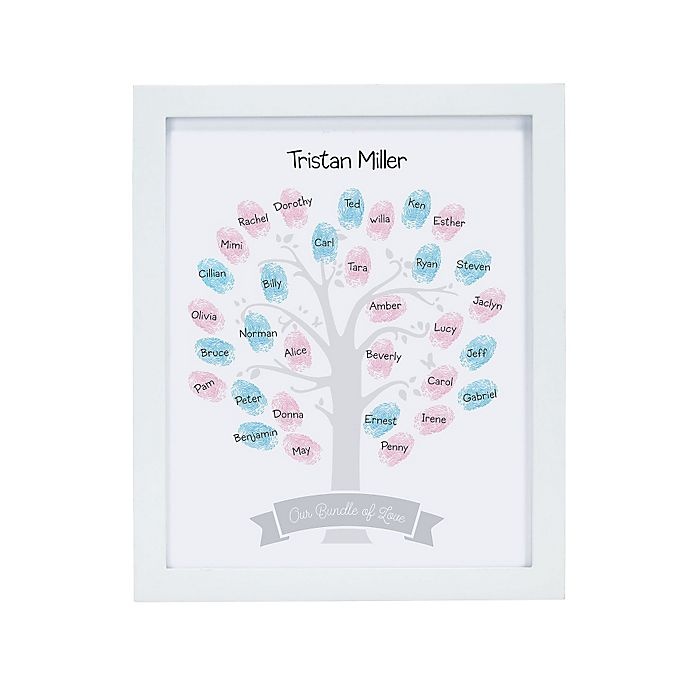 slide 3 of 5, Pearhead Baby Shower Family Tree Guestbook Frame, 1 ct