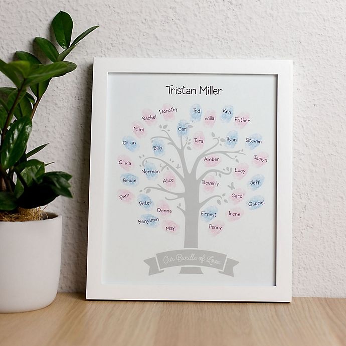 slide 5 of 5, Pearhead Baby Shower Family Tree Guestbook Frame, 1 ct