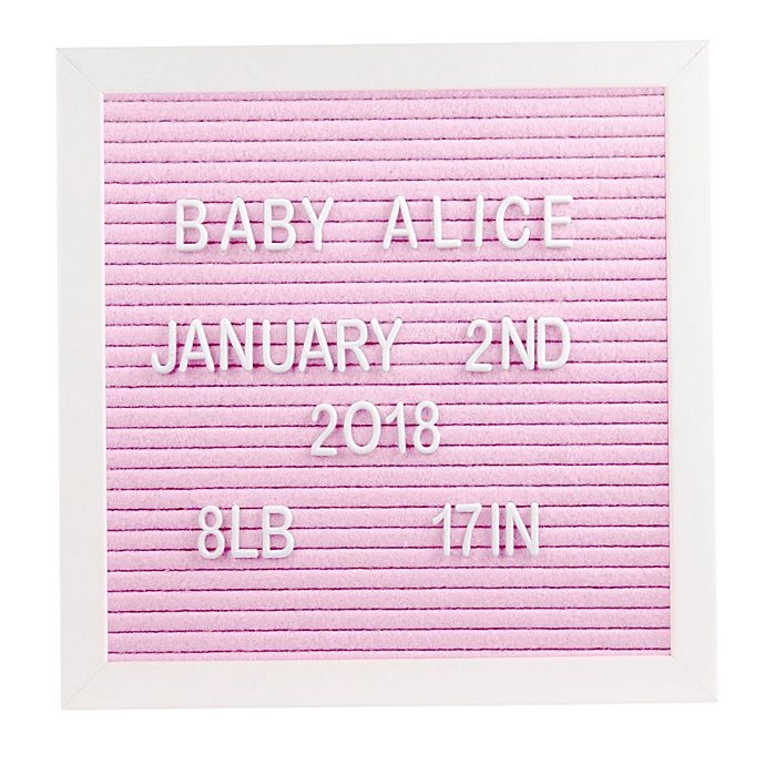 slide 2 of 5, Pearhead Felt Letter Board Set - Pink, 1 ct