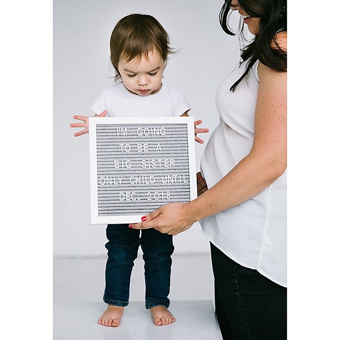 slide 3 of 5, Pearhead Felt Letter Board Set - Grey, 1 ct