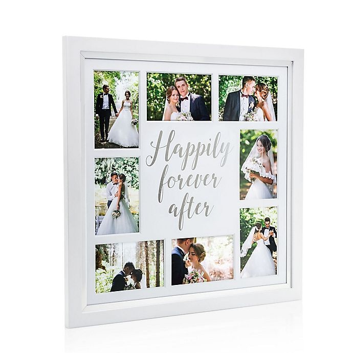 slide 3 of 4, Pearhead Happily Ever After 8-Photo Collage Frame - White, 1 ct