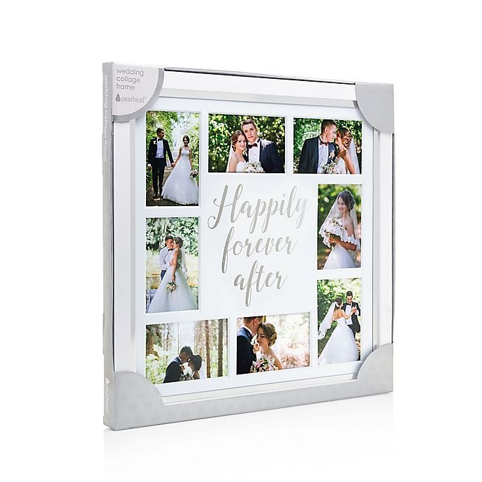 slide 4 of 4, Pearhead Happily Ever After 8-Photo Collage Frame - White, 1 ct