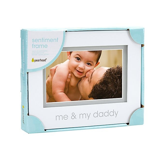 slide 2 of 3, Pearhead Me and My Daddy'' Picture Frame - White'', 4 in x 6 in